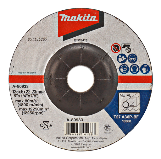 Afbraamschijf metaal Afbraamschijf metaal