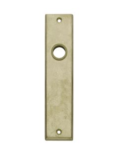 INTERSTEEL Renovatie kortschild blind messing getrommeld