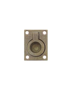 INTERSTEEL Luikring recht 41mm x 31mm messing getrommeld