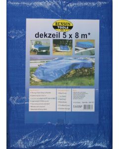 001157 Dekzeil 5 x 8 mtr blauw