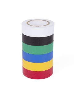 001437 PVC tape 6 dlg 15 mtr kleur