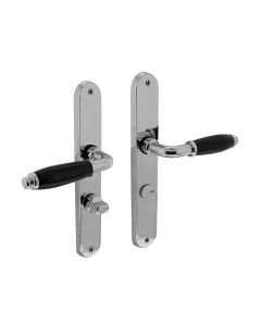 INTERSTEEL Deurkruk Courgette met ovaal schild 238x39x9mm WC63/8mm chroom