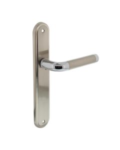 INTERSTEEL Deurkruk 1683 Agatha op langschild blind chroom/nikkel mat