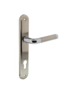 INTERSTEEL Deurkruk 1683 Agatha op langschild PC88 chroom/nikkel mat