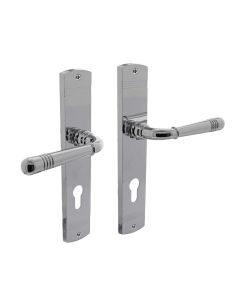 INTERSTEEL Deurkruk 1705 Emily op langschild profielcilindergat 72mm chroom