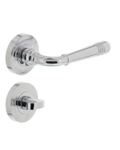 INTERSTEEL Deurkruk 1725 Emily op rond rozet 7mm nokken met WC8mm chroom