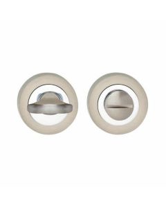 INTERSTEEL WC-sluiting 6mm rond 53x8 met7mm nokken chroom/nikkel mat