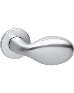 INTERSTEEL Gatdeel links Druppel op rozet chroom mat