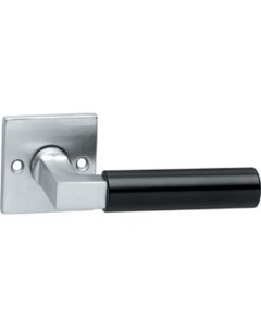 INTERSTEEL Gatdeel links Bau-stil rozet vierkant chroom mat/mat zwart