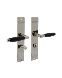 INTERSTEEL Deurkruk Ton basic met schild groef 235x43x5mm WC63/8mm nikkel