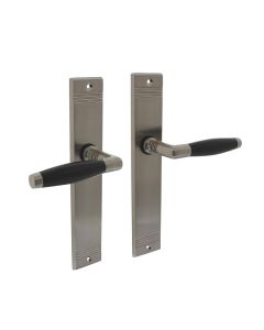 INTERSTEEL Deurkruk Ton basic met schild groef 235x43x5mm blind mat nikkel