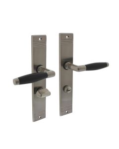 INTERSTEEL Deurkruk Ton basic met schild groef 235x43x5mm WC63/8mm mat nikkel