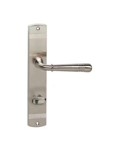 INTERSTEEL Deurkruk Emily op langschild WC63/8mm nikkel mat