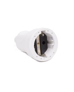 001945 Stekker PVC contra + RA wit