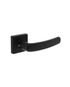 INTERSTEEL Gatdeel Denham op rozet 55x55x10 mm + 7mm nokken zwart