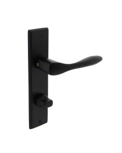 INTERSTEEL Deurkruk Banaan met schild 181x41x7mm WC63/8mm mat zwart