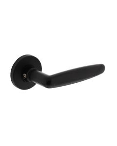INTERSTEEL Deurkruk Sophie met rozet ø49x7mm verdekt mat zwart
