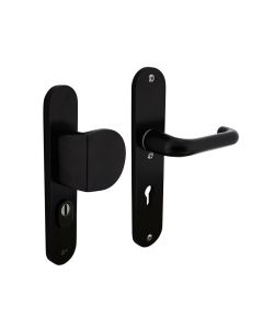 INTERSTEEL SKG3 Veiligheidsschilden geveerd greep/kruk profielcilindergat 72mm met kerntrek beveiliging alumini