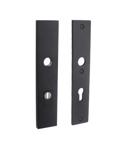 INTERSTEEL SKG3 Veiligheid-schilden rechthoekig doorgaand profielcilindergat 72mm met kerntrek beveiliging RVS/