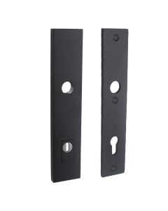 INTERSTEEL SKG3 Veiligheid-schilden rechthoekig doorgaand profielcilindergat 92mm met kerntrek beveiliging zwar