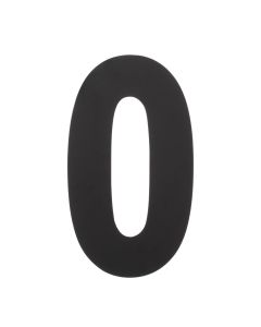 INTERSTEEL Huisnummer 0 XXL hoogte 500mm rvs/mat zwart