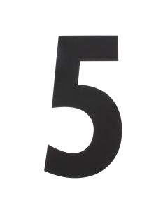 INTERSTEEL Huisnummer 5 XXL hoogte 500mm rvs/mat zwart