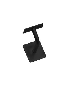 INTERSTEEL Leuninghouder gebogen vierkant hol zwart