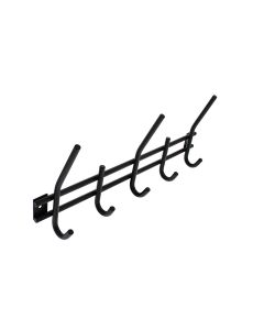 INTERSTEEL Garderoberek 378x155mm 5 haken zwart