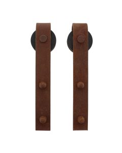 INTERSTEEL Set van 2 rollers recht tbv schuifdeursysteem 450101, incl. bevestiging, staal antiek finish