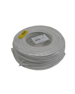 002956 Honeywell Stroomkabel rond 2 x 1.00 100 mtr wit