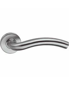 INTERSTEEL Gatdeel rechts Lisa op rozet met ring met veer RVS