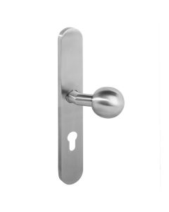 INTERSTEEL Knopschild XL-rechts verdekt 278x40mm profielcilindergat 72mm RVS