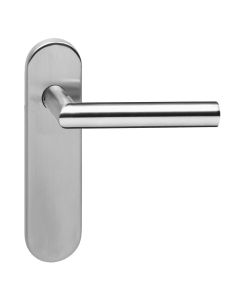 INTERSTEEL Deurkruk Hoek 90°brandvertragend op kortschild blind RVS