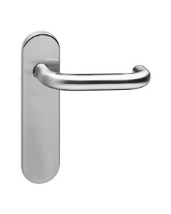 INTERSTEEL Deurkruk Rond brandvertragend op kortschild blind RVS