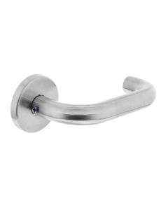 INTERSTEEL Gatdeel rechts Rond op rozet neutraal RVS