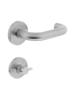 INTERSTEEL Deurkruk Rond op rond rozet met WC8mm RVS