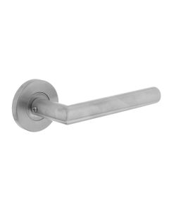 INTERSTEEL Deurkruk Hoek 90°op rozet neutraal RVS