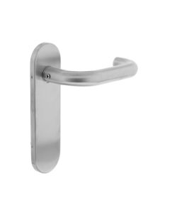 INTERSTEEL Deurkruk Rond op kortschild blind RVS