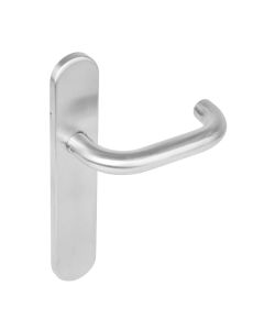 INTERSTEEL Gatdeel links 1295 Rond op verdekt schild blind met nokken 7mm RVS EN1906/4