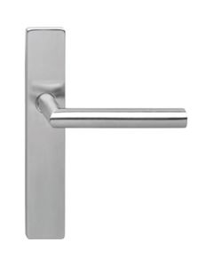 INTERSTEEL Gatdeel rechts 1307 Hoek 90°op verdekt schild rechthoek blind 7mm nok RVS EN1906/4