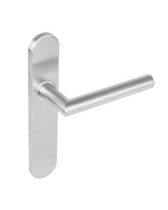 INTERSTEEL Deurkruk hoek 90 op verdekt schild blind met nokken 7mm EN1906 groot krukgat