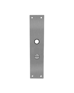 INTERSTEEL Schild renovatie rechthoekig 250 x 55mm x 2mm WC63/8mm RVS
