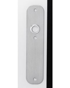 INTERSTEEL Schild plat 190x42x2mm blind RVS