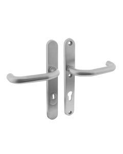 INTERSTEEL SKG3 smalschilden geveerd kruk/kruk verkropt profielcilindergat 72mm met kerntrek beveiliging RVS