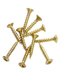 INTERSTEEL Houtschroef messing gelakt