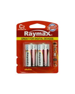 012005 Raymax batterij c/LR14 2 dlg alkaline