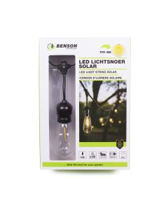 012525 LED lichtsnoer 10 dlg 6 mtr solar 1000 mAh IP44