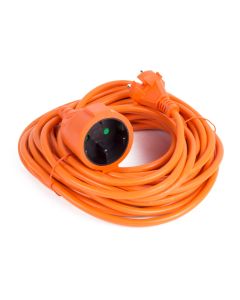 012537 Verlengsnoer 2X1.5 niet geaard 10 mtr oranje