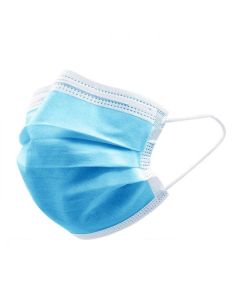 012681 Mondkapje wegwerp 3 laags 50 dlg blauw