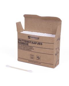 012832 Wattenstaafjes bamboe 200 dlg kartonnen doos
